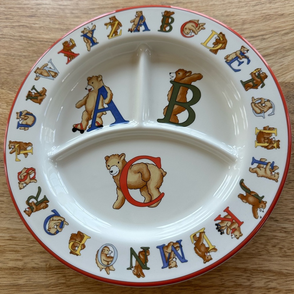 Tiffany & Co. Alphabet Bears plate